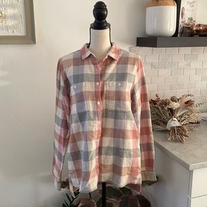 Thread and supply flannel top